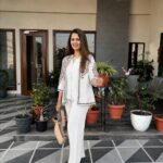 Women's Designer Cotton Flex Co-Ord Set with Embroidered Jacket Style Top
