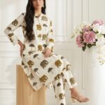 Women's Printed Rayon Cotton Co-Ord Set with Palazzo