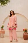 Women's Premium Chanderi Silk Co-Ord Set | Embroidered Designer Co-Ord Set for Women | Shaarika