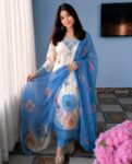 Women's Premium Orange Chiffon Kurti Pant & Dupatta Set | Handwork Embroidered Summer Ethnic Wear | Shaarika