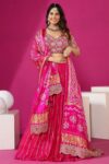 Shaarika Chinon Embroidered Lehenga Choli with Digital Print Dupatta