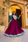 Shaarika Vichitra Silk Long Dress for Women with Zari Weaving