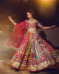 Shaarika Navratri Muslin Cotton Lehenga Choli with Mirror Work
