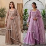 Shaarika GMY Silk Party Wear Top Palazzo Dupatta Set ( Sharara Set)